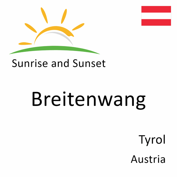 Sunrise and sunset times for Breitenwang, Tyrol, Austria