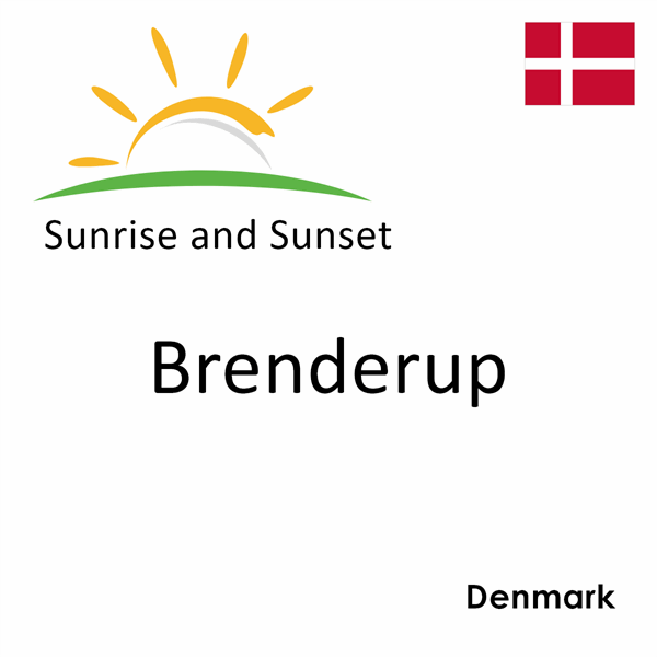 Sunrise and sunset times for Brenderup, Denmark