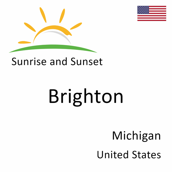 Sunrise and sunset times for Brighton, Michigan, United States