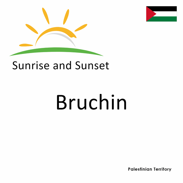 Sunrise and sunset times for Bruchin, Palestinian Territory