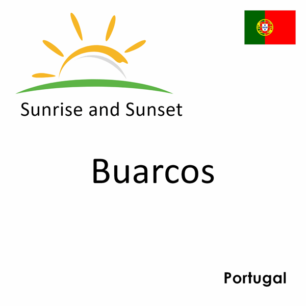 Sunrise and sunset times for Buarcos, Portugal