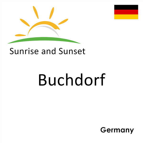 Sunrise and sunset times for Buchdorf, Germany