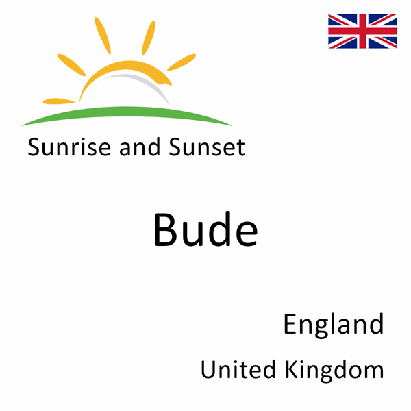 Sunrise and sunset times for Bude, England, United Kingdom