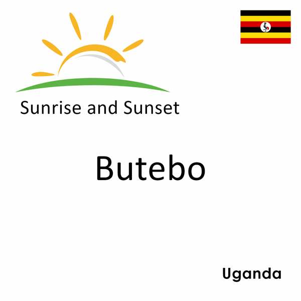 Sunrise and sunset times for Butebo, Uganda