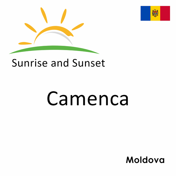 Sunrise and sunset times for Camenca, Moldova