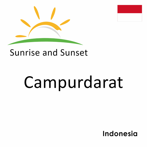 Sunrise and sunset times for Campurdarat, Indonesia