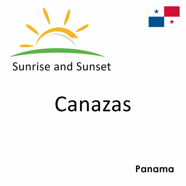 Sunrise and sunset times for Canazas, Panama