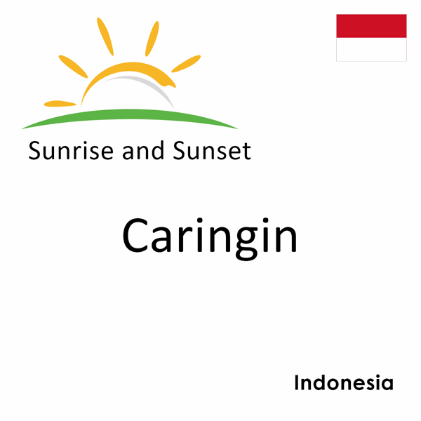 Sunrise and sunset times for Caringin, Indonesia