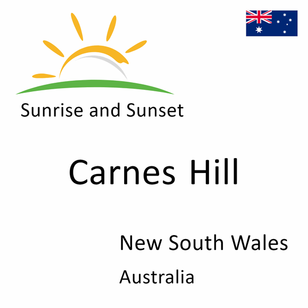 Sunrise and sunset times for Carnes Hill, New South Wales, Australia