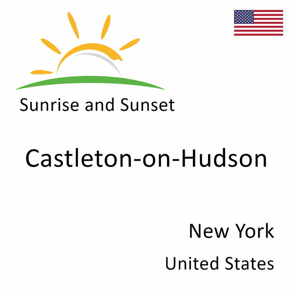 Sunrise and sunset times for Castleton-on-Hudson, New York, United States