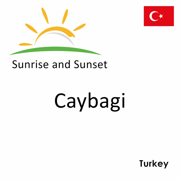 Sunrise and sunset times for Caybagi, Turkey