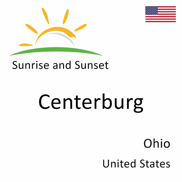 Sunrise and sunset times for Centerburg, Ohio, United States