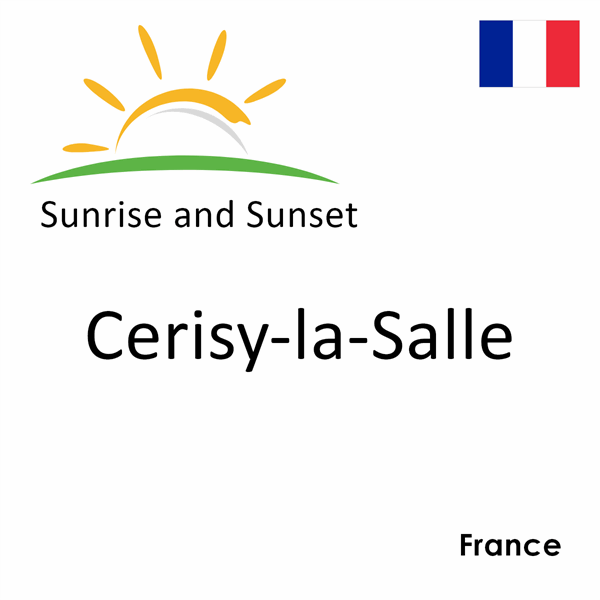 Sunrise and sunset times for Cerisy-la-Salle, France