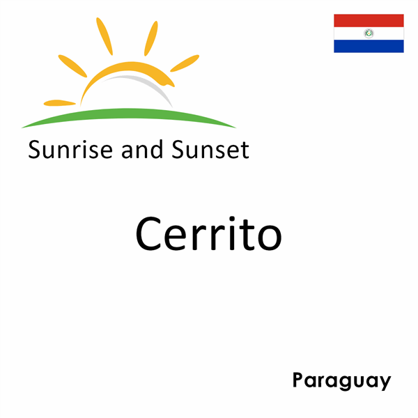 Sunrise and sunset times for Cerrito, Paraguay