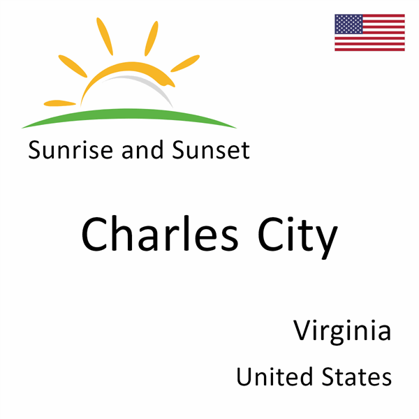 Sunrise and sunset times for Charles City, Virginia, United States