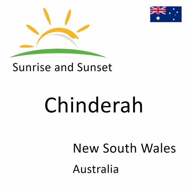 Sunrise and sunset times for Chinderah, New South Wales, Australia