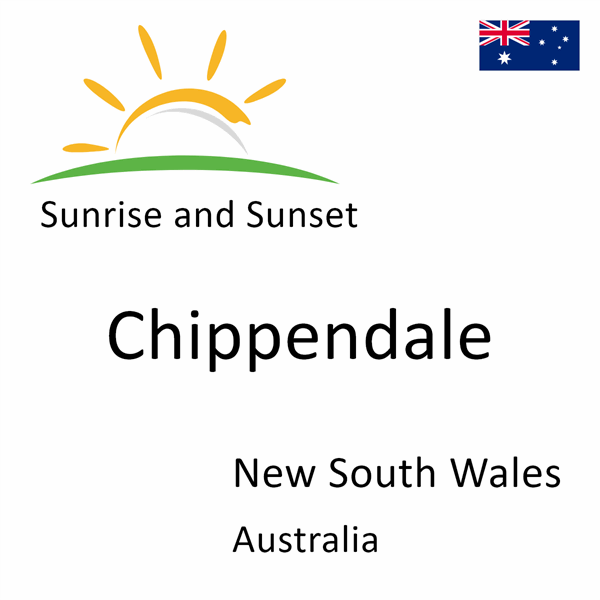 Sunrise and sunset times for Chippendale, New South Wales, Australia