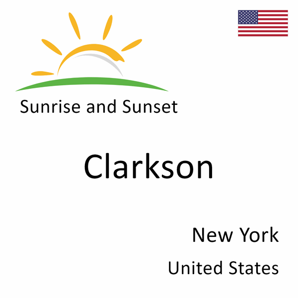 Sunrise and sunset times for Clarkson, New York, United States