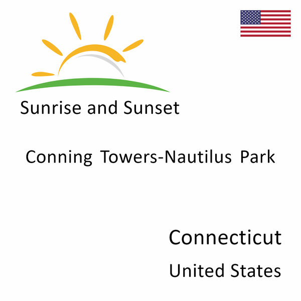 Sunrise and sunset times for Conning Towers-Nautilus Park, Connecticut, United States