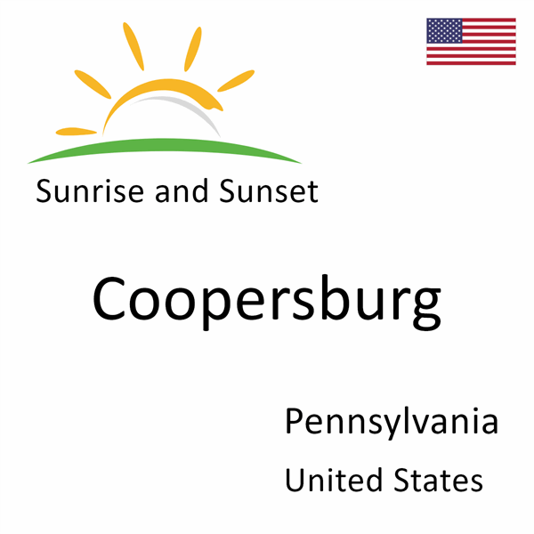 Sunrise and sunset times for Coopersburg, Pennsylvania, United States