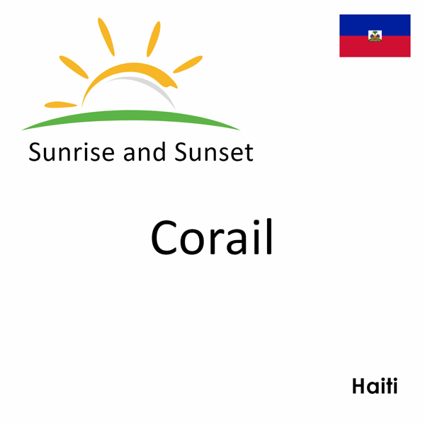 Sunrise and sunset times for Corail, Haiti