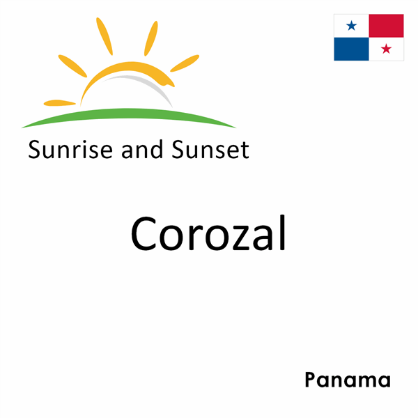 Sunrise and sunset times for Corozal, Panama