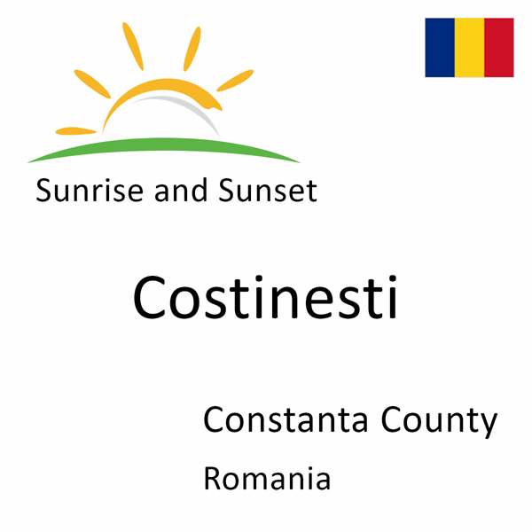 Sunrise and sunset times for Costinesti, Constanta County, Romania