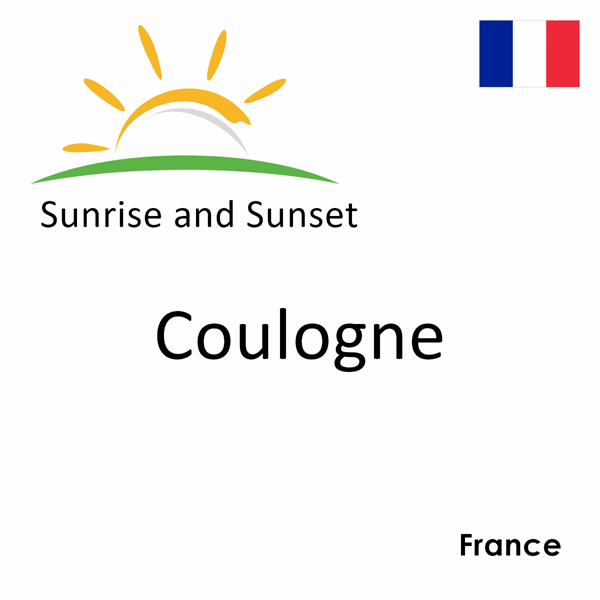 Sunrise and sunset times for Coulogne, France