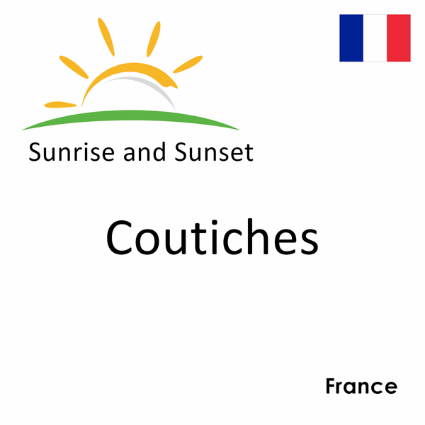 Sunrise and sunset times for Coutiches, France