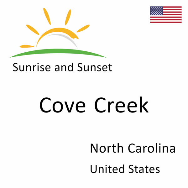 Sunrise and sunset times for Cove Creek, North Carolina, United States