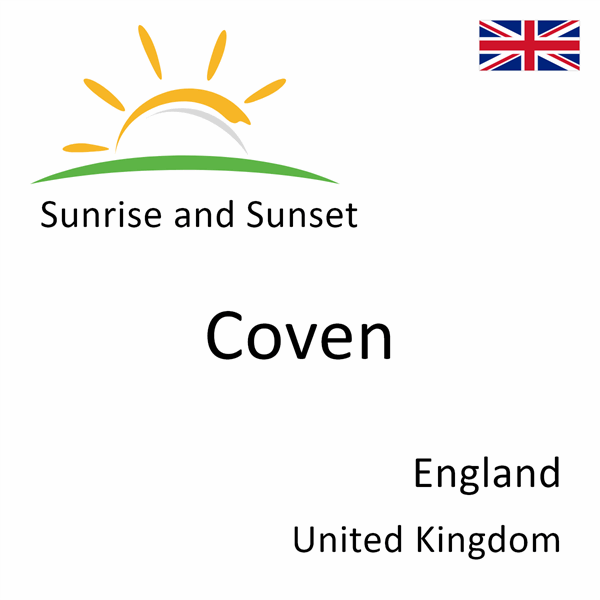 Sunrise and sunset times for Coven, England, United Kingdom