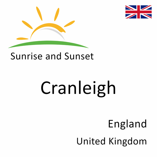 Sunrise and sunset times for Cranleigh, England, United Kingdom