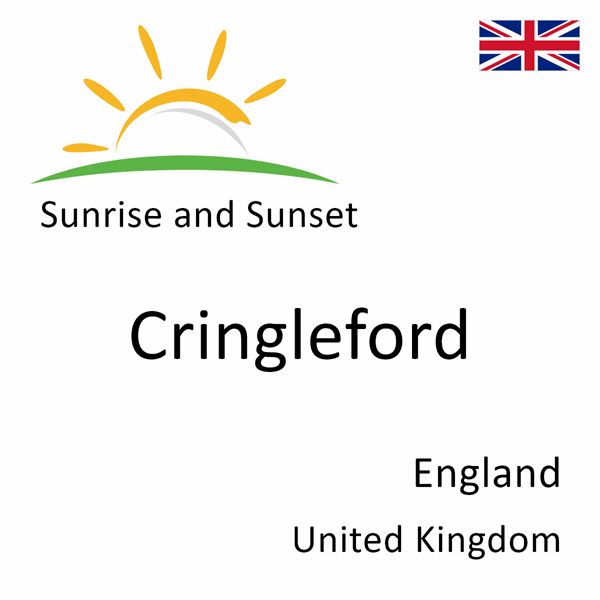 Sunrise and sunset times for Cringleford, England, United Kingdom