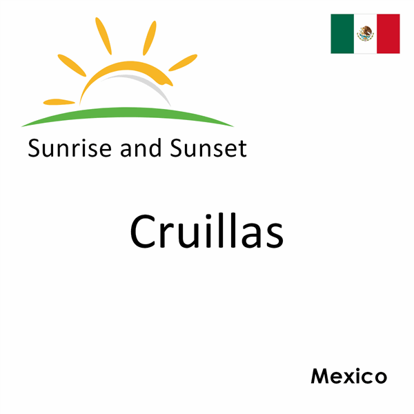 Sunrise and sunset times for Cruillas, Mexico