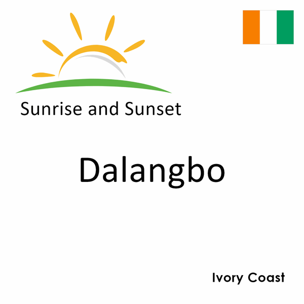 Sunrise and sunset times for Dalangbo, Ivory Coast