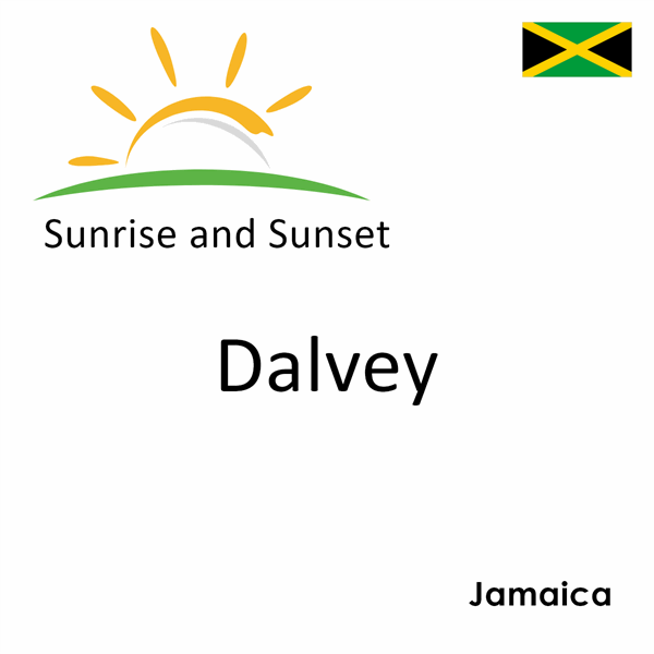 Sunrise and sunset times for Dalvey, Jamaica