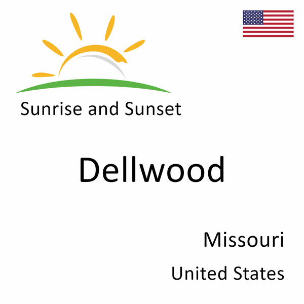 Sunrise and sunset times for Dellwood, Missouri, United States