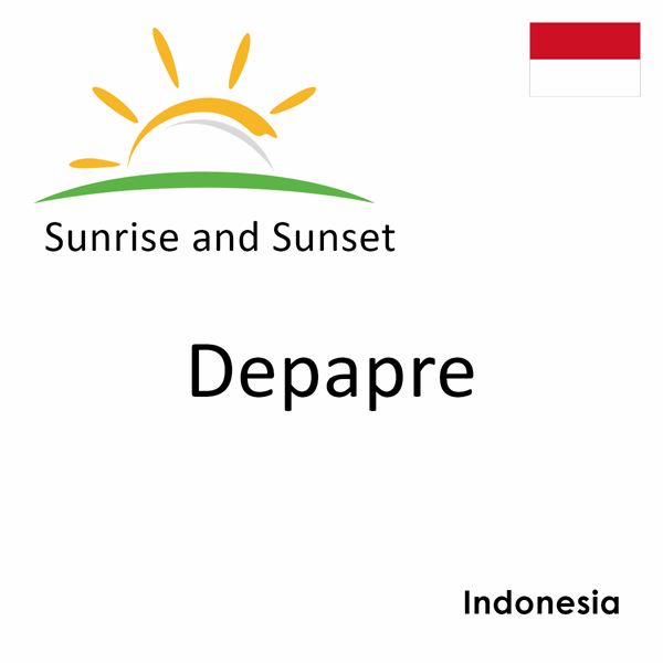 Sunrise and sunset times for Depapre, Indonesia