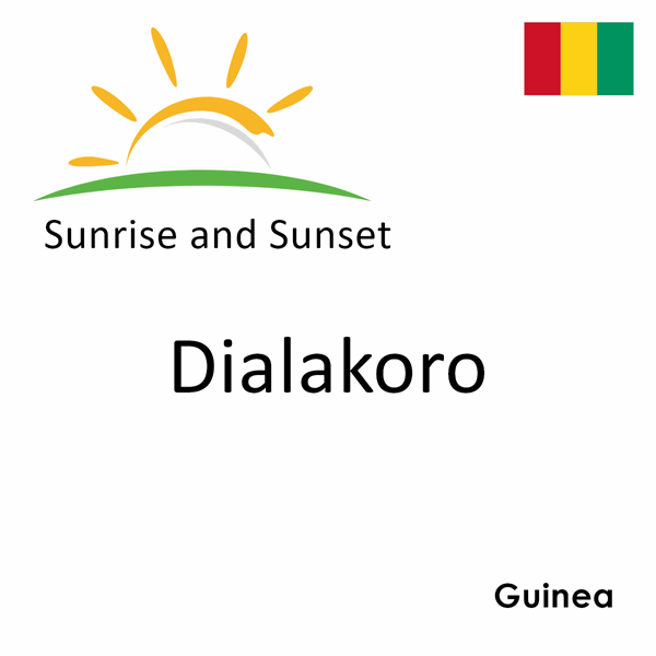 Sunrise and sunset times for Dialakoro, Guinea