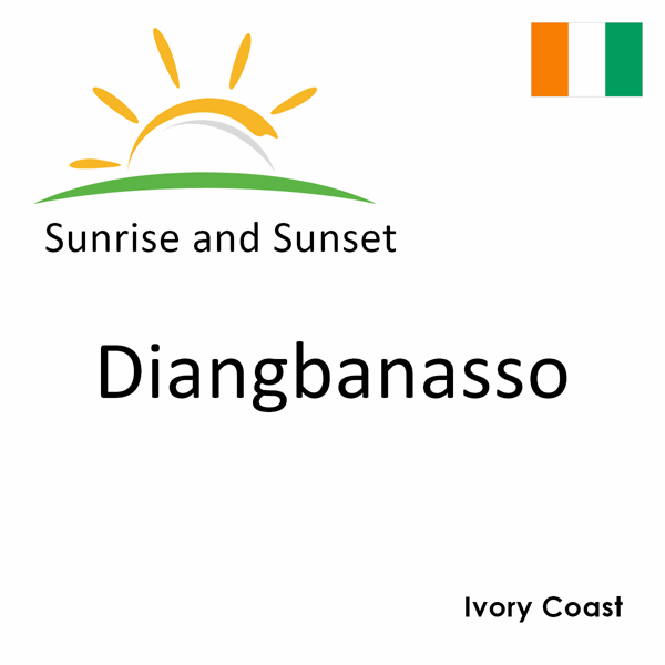 Sunrise and sunset times for Diangbanasso, Ivory Coast