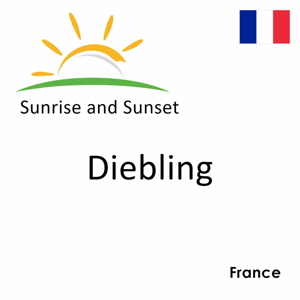 Sunrise and sunset times for Diebling, France