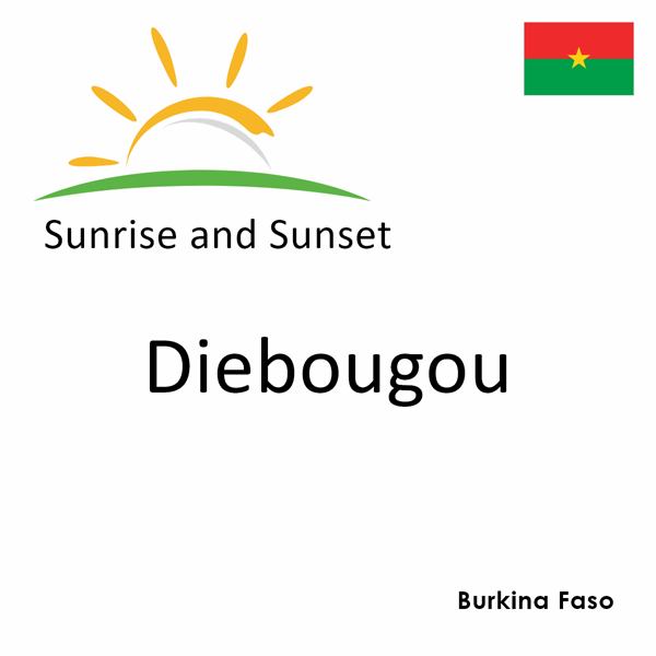 Sunrise and sunset times for Diebougou, Burkina Faso