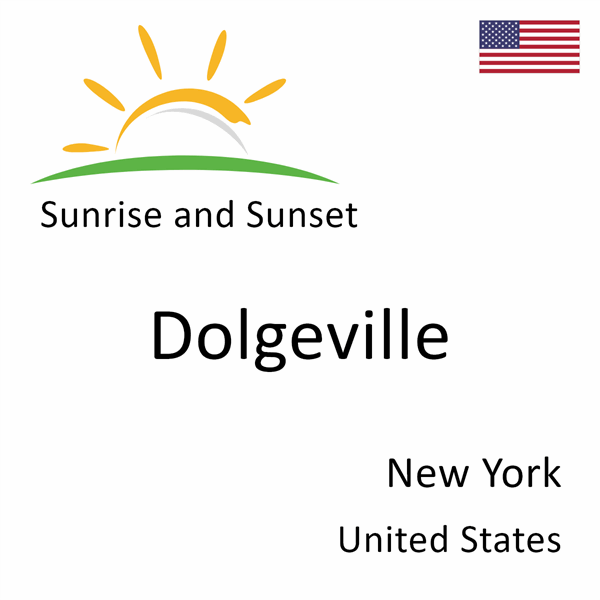 Sunrise and sunset times for Dolgeville, New York, United States