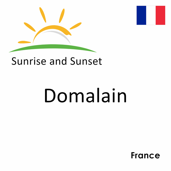 Sunrise and sunset times for Domalain, France