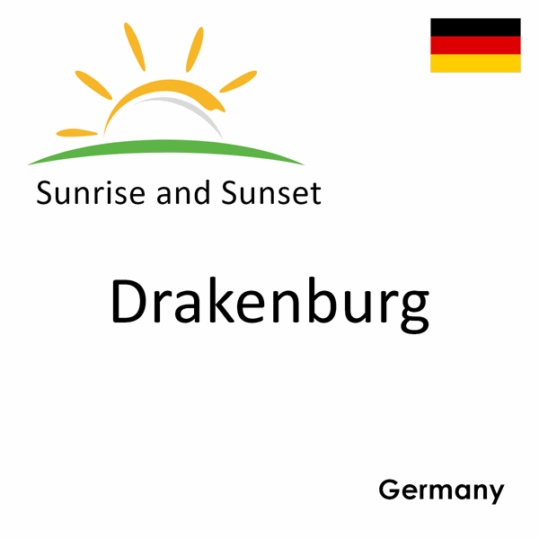 Sunrise and sunset times for Drakenburg, Germany