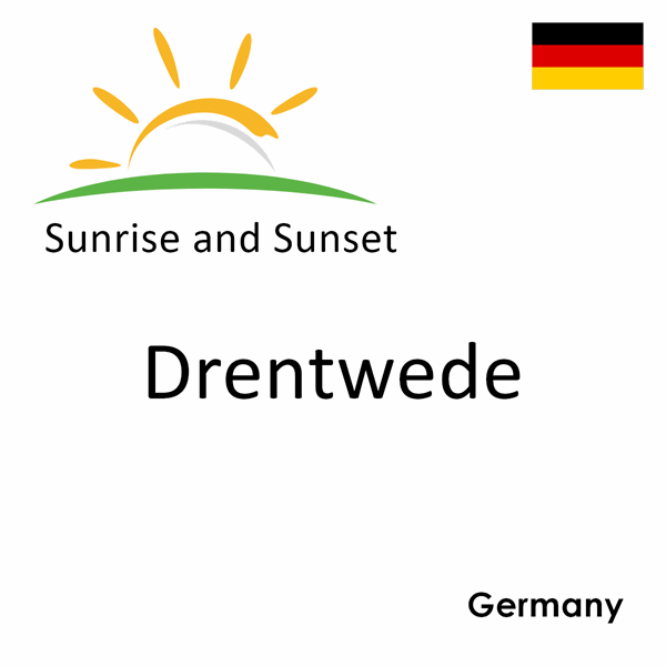 Sunrise and sunset times for Drentwede, Germany