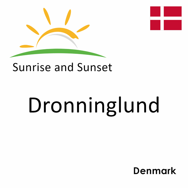 Sunrise and sunset times for Dronninglund, Denmark