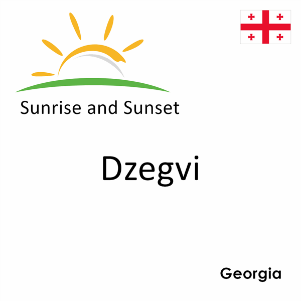 Sunrise and sunset times for Dzegvi, Georgia