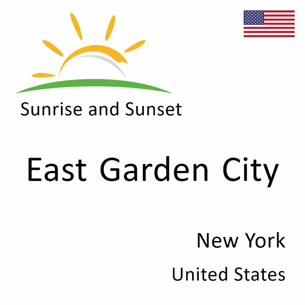 Sunrise and sunset times for East Garden City, New York, United States