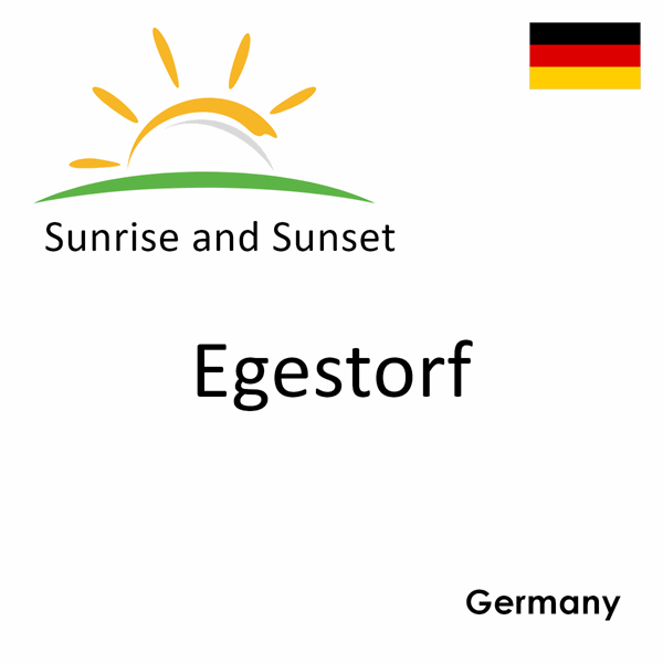 Sunrise and sunset times for Egestorf, Germany